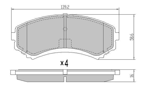 FREMAX Piduriklotsi komplekt,ketaspidur FBP-0854