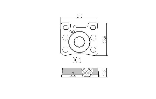 FREMAX Piduriklotsi komplekt,ketaspidur FBP-0927