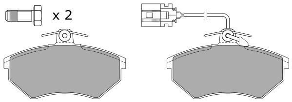 FREMAX Комплект тормозных колодок, дисковый тормоз FBP-0953-01