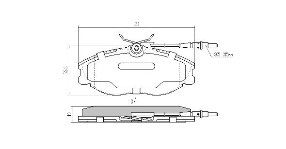 FREMAX Комплект тормозных колодок, дисковый тормоз FBP-1017