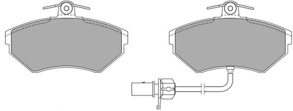 FREMAX Комплект тормозных колодок, дисковый тормоз FBP-1050-01