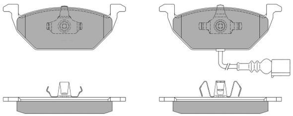 FREMAX Комплект тормозных колодок, дисковый тормоз FBP-1070-01