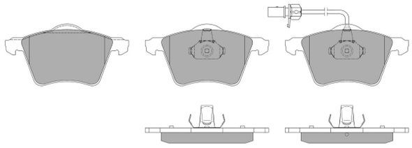 FREMAX Piduriklotsi komplekt,ketaspidur FBP-1149-01