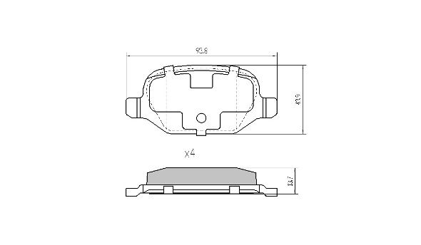 FREMAX Piduriklotsi komplekt,ketaspidur FBP-1154-01