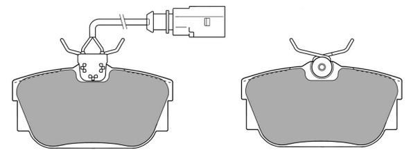 FREMAX Piduriklotsi komplekt,ketaspidur FBP-1162-01