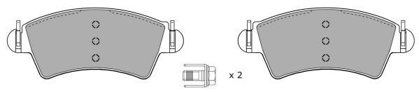 FREMAX Комплект тормозных колодок, дисковый тормоз FBP-1169-01