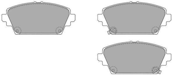 FREMAX Комплект тормозных колодок, дисковый тормоз FBP-1200