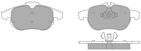 FREMAX Комплект тормозных колодок, дисковый тормоз FBP-1265