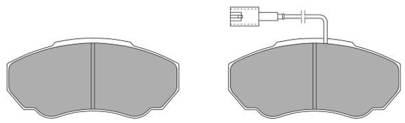 FREMAX Комплект тормозных колодок, дисковый тормоз FBP-1293