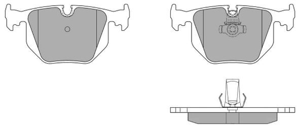 FREMAX Комплект тормозных колодок, дисковый тормоз FBP-1334