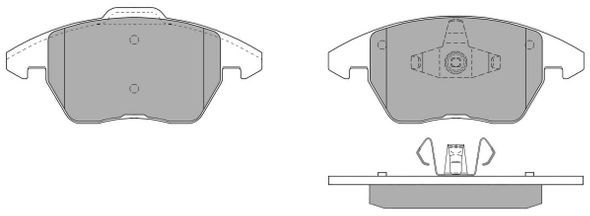 FREMAX Piduriklotsi komplekt,ketaspidur FBP-1352