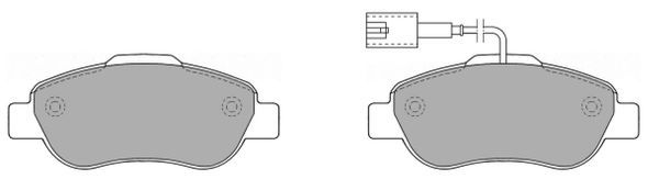 FREMAX Комплект тормозных колодок, дисковый тормоз FBP-1355-01