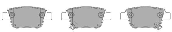 FREMAX Комплект тормозных колодок, дисковый тормоз FBP-1376