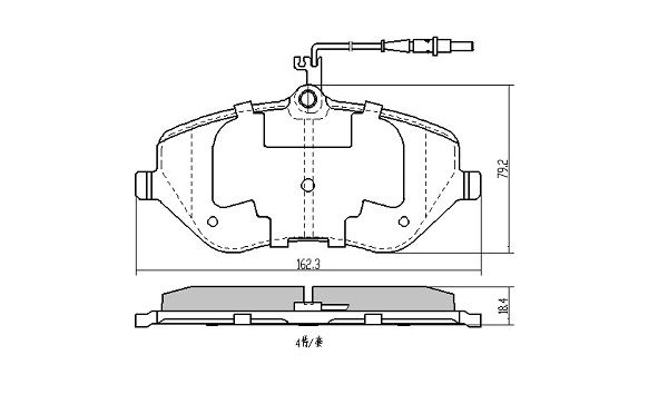 FREMAX Piduriklotsi komplekt,ketaspidur FBP-1406