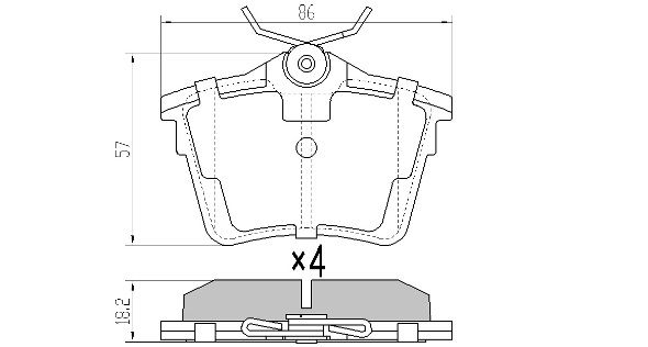 FREMAX Piduriklotsi komplekt,ketaspidur FBP-1409