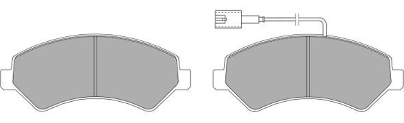 FREMAX Комплект тормозных колодок, дисковый тормоз FBP-1478