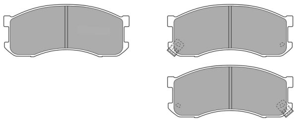 FREMAX Комплект тормозных колодок, дисковый тормоз FBP-1525