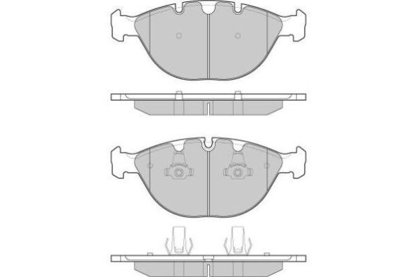 FREMAX Комплект тормозных колодок, дисковый тормоз FBP-1573