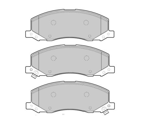 FREMAX Комплект тормозных колодок, дисковый тормоз FBP-1661