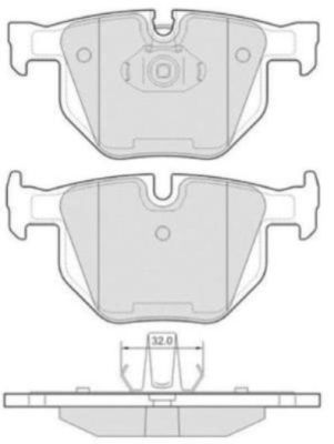 FREMAX Комплект тормозных колодок, дисковый тормоз FBP-1667