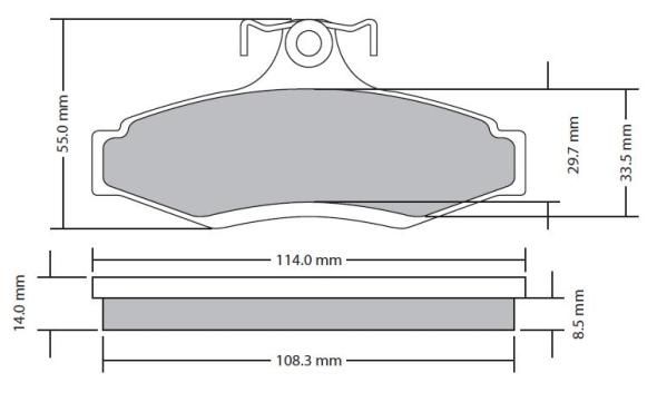 FREMAX Piduriklotsi komplekt,ketaspidur FBP-1684