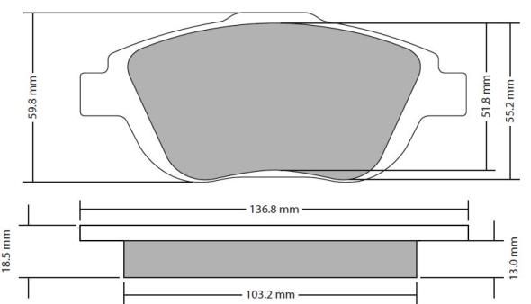 FREMAX Комплект тормозных колодок, дисковый тормоз FBP-1722