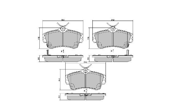 FREMAX Piduriklotsi komplekt,ketaspidur FBP-1729