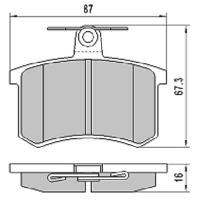 FREMAX Комплект тормозных колодок, дисковый тормоз FBP-1767