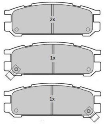 FREMAX Комплект тормозных колодок, дисковый тормоз FBP-1773