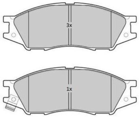 FREMAX Комплект тормозных колодок, дисковый тормоз FBP-1796