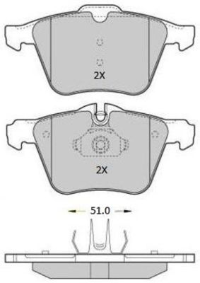 FREMAX Комплект тормозных колодок, дисковый тормоз FBP-1811