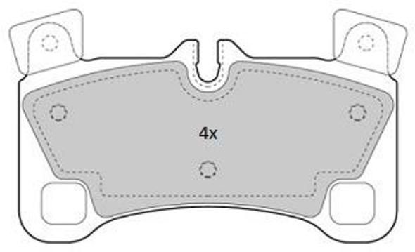 FREMAX Piduriklotsi komplekt,ketaspidur FBP-1830