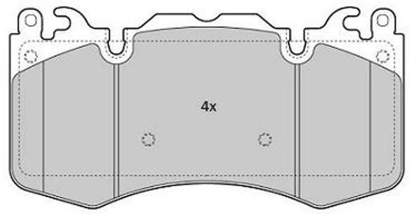 FREMAX Комплект тормозных колодок, дисковый тормоз FBP-1839
