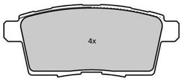 FREMAX Комплект тормозных колодок, дисковый тормоз FBP-1842