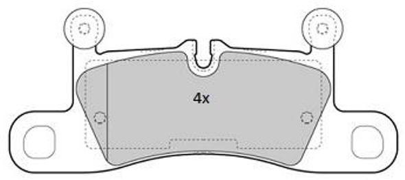FREMAX Комплект тормозных колодок, дисковый тормоз FBP-1849