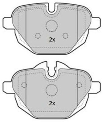 FREMAX Комплект тормозных колодок, дисковый тормоз FBP-1854