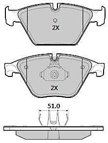 FREMAX Комплект тормозных колодок, дисковый тормоз FBP-1858