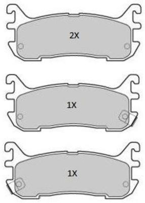 FREMAX Комплект тормозных колодок, дисковый тормоз FBP-1912
