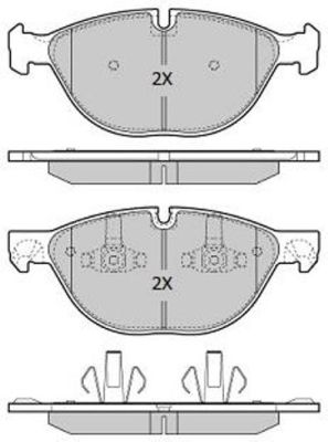 FREMAX Комплект тормозных колодок, дисковый тормоз FBP-1928