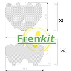 FRENKIT Противоскрипная пластина, тормозные колодки(задняя 940326