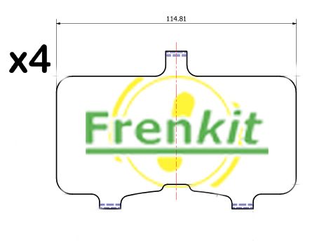 FRENKIT Противоскрипная пластина, тормозные колодки(задняя 940570