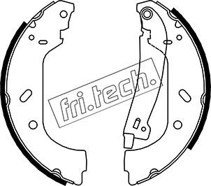 FRI.TECH. Piduriklotside komplekt 1034.098Y