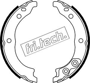 FRI.TECH. Piduriklotside komplekt,seisupidur 1034.113K