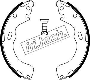 FRI.TECH. Комплект тормозных колодок 1049.150