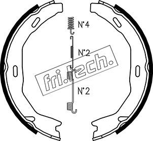 FRI.TECH. Piduriklotside komplekt,seisupidur 1052.132K