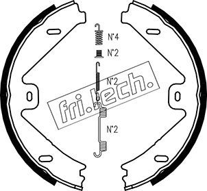 FRI.TECH. Комплект тормозных колодок, стояночная тормозная с 1052.137K