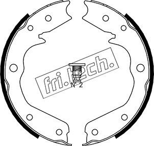 FRI.TECH. Piduriklotside komplekt,seisupidur 1073.173