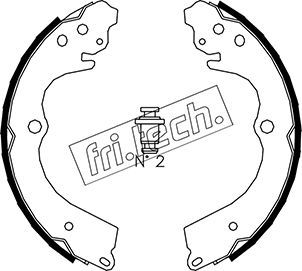 FRI.TECH. Комплект тормозных колодок 1110.334