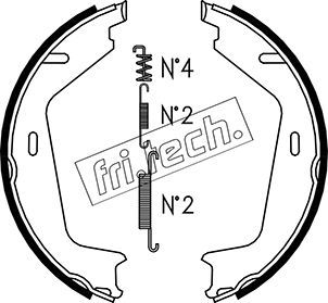 FRI.TECH. Piduriklotside komplekt,seisupidur 1127.273K