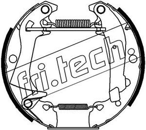 FRI.TECH. Комплект тормозных колодок 16124